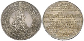 Sachsen - Albertiner (ab 1485). Kurfürstentum (1547 - 1806). Johann Georg IV. (1691 - 1694).

Reichstaler (Silber). 1694. Dresden.
Auf seinen Tod....