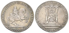 Sachsen - Albertiner (ab 1485). Kurfürstentum (1547 - 1806). Friedrich August II. (1733 - 1763).

1/2 Taler (Silber). 1741. Dresden.
Auf das Vikari...