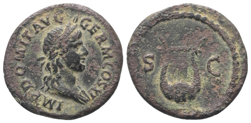 Domitianus (81 - 96 n. Chr.).

 Semis (Bronze). 85 n. Chr. Rom.
Vs:IMP DOMIT ...