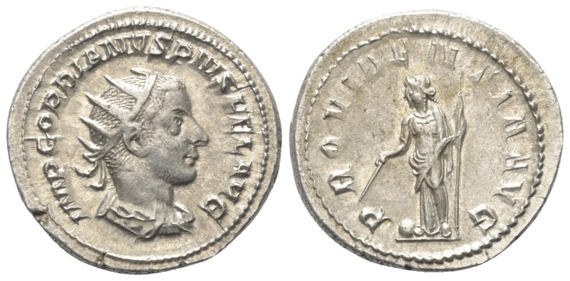 Gordianus III. (238 - 244 n. Chr.).

 Antoninian (Silber). 243 - 244 n. Chr. R...