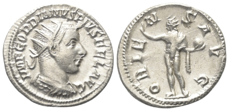 Gordianus III. (238 - 244 n. Chr.).

 Antoninian (Silber). 243 - 244 n. Chr. A...