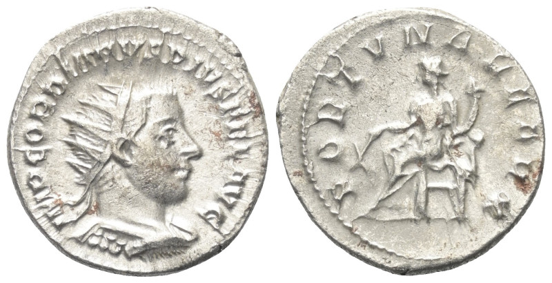 Gordianus III. (238 - 244 n. Chr.).

 Antoninian (Silber). 243 - 244 n. Chr. R...