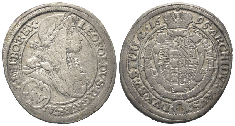 Habsburger bis 1806. Leopold I. (1658 - 1705).

 XV Kreuzer (Silber). 1695 IA....