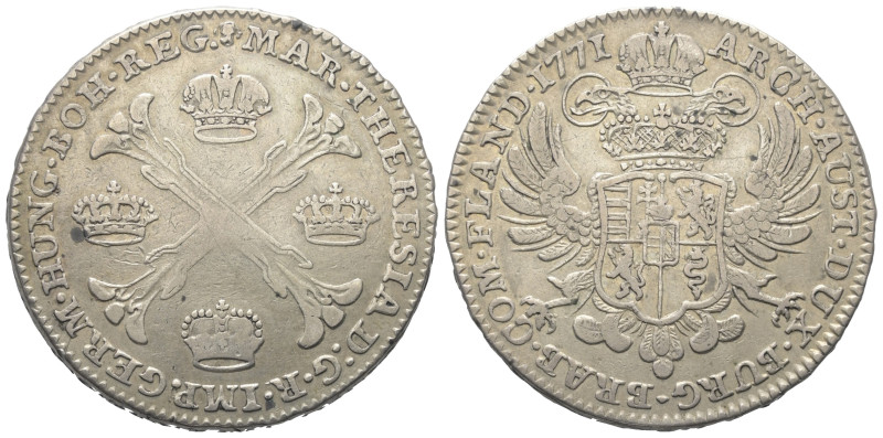 Habsburger bis 1806. Maria Theresia (1740 - 1780).

 Kronentaler (Silber). 177...