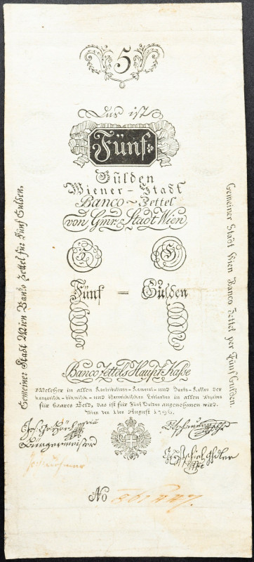 Franz I. (II.), 5 Gulden 1796 Franz I. (II.), 5 Gulden 1796, P# A22; VG

Grade...