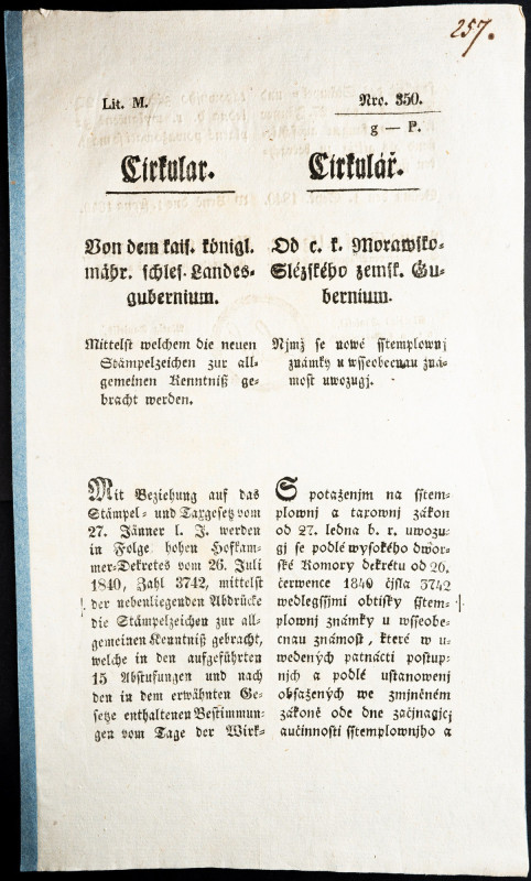 Ferdinand V. 1840 Ferdinand V. 1840, Circular including Illustration; aUNC

Gr...