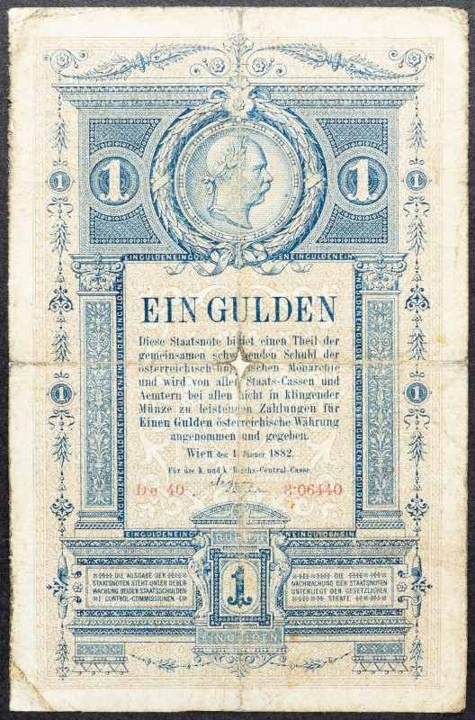 Franz Joseph I., 1 Gulden 1882 Franz Joseph I., 1 Gulden 1882, P# A153, Restored...