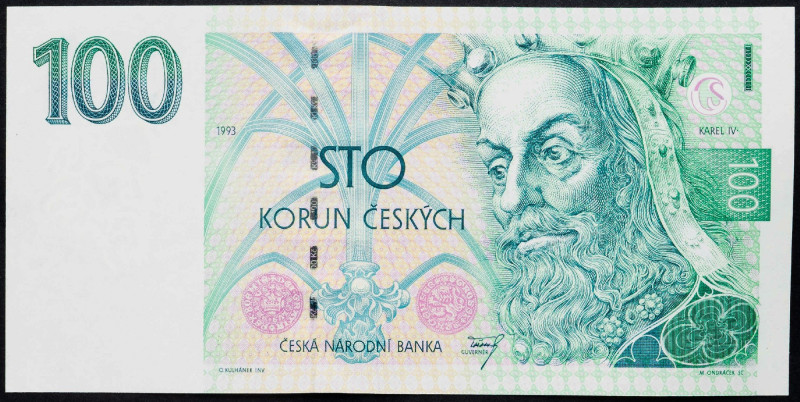 Czech Republic, 100 Korun 1993 Czech Republic, 100 Korun 1993; aUNC

Grade: aU...