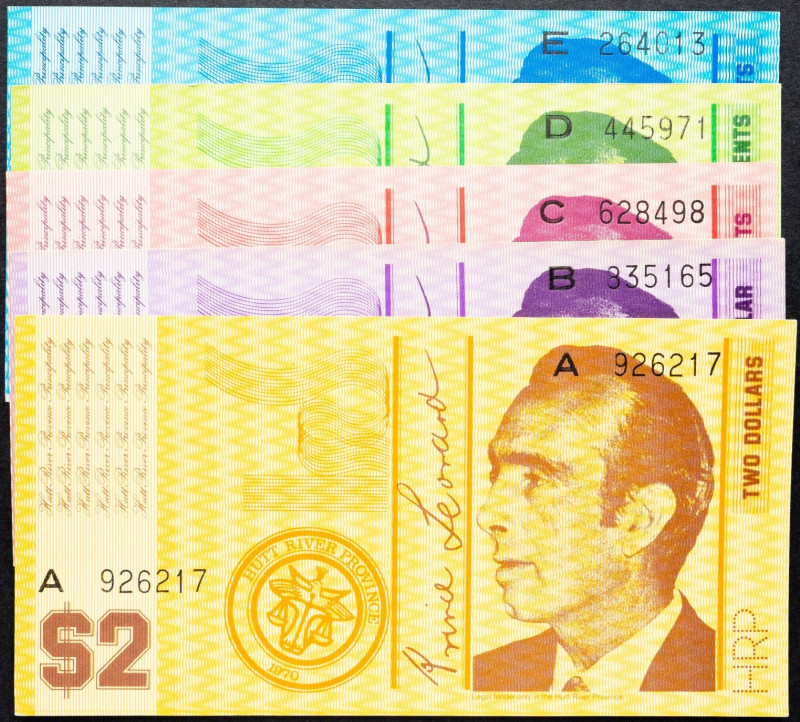 Australia, 10, 20, 50 Cents, 1, 2 Dollars 1970 Australia, 10, 20, 50 Cents, 1, 2...