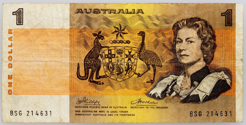 Australia, 1 Dollar 1972-1973 Australia, 1 Dollar 1972-1973; F

Grade: F