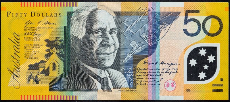 Australia, 50 Dollars 2007-2011 Australia, 50 Dollars 2007-2011; EF

Grade: EF