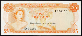 Bahamas, 5 Dollars 1965