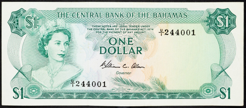 Bahamas, 1 Dollar 1974 Bahamas, 1 Dollar 1974; EF

Grade: EF