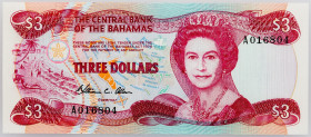 Bahamas, 3 Dollars 1984