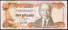 Bahamas, 5 Dollars 2001