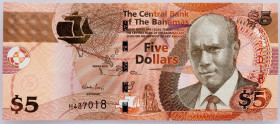 Bahamas, 5 Dollars 2013