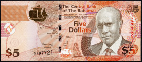 Bahamas, 5 Dollars 2013