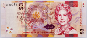 Bahamas, 3 Dollars 2019