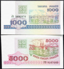 Belarus, 1000, 5000 Rubl 1998