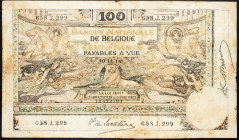 Belgium, 100 Francs 1914