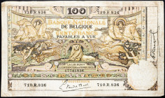 Belgium, 100 Francs 1919