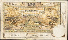 Belgium, 100 Francs 1919