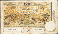 Belgium, 100 Francs 1919