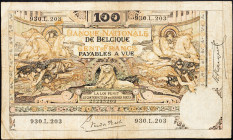 Belgium, 100 Francs 1920