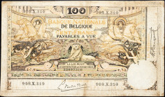 Belgium, 100 Francs 1920