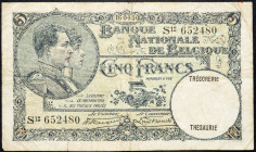 Belgium, 5 Francs 1930