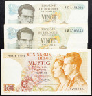 Belgium, 20, 50 Francs 1964, 1966
