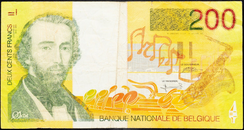 Belgium, 200 Francs 1995 Belgium, 200 Francs 1995; VG

Grade: VG
