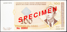 Bosnia and Herzegovina, 100 Marka 1998