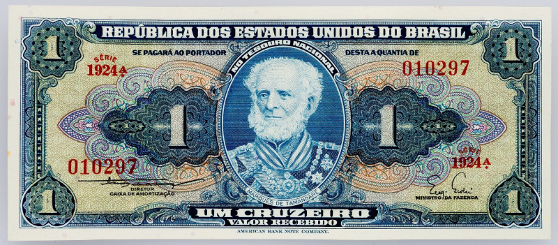 Brazil, 1 Cruzeiro 1955 Brazil, 1 Cruzeiro 1955; UNC

Grade: UNC