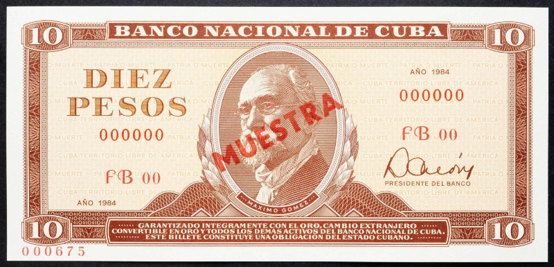 Cuba, 10 Pesos 1984 Cuba, 10 Pesos 1984, Muestra; UNC

Grade: UNC