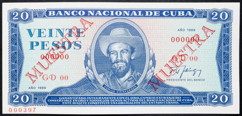 Cuba, 20 Pesos 1989 Cuba, 20 Pesos 1989, Muestra; UNC

Grade: UNC