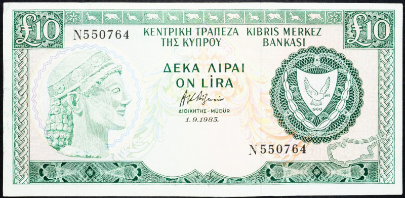 Cyprus, 10 LIra 1983 Cyprus, 10 LIra 1983; F

Grade: F