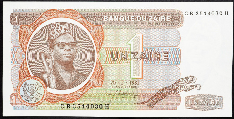 Democratic Republic of the Congo, 1 Zaire 1981 Democratic Republic of the Congo,...