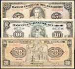Ecuador, 5, 10, 20 Sucres 1980, 1978, 1980