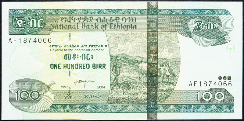 Ethiopia, 100 Birr 2004 Ethiopia, 100 Birr 2004; aUNC

Grade: aUNC