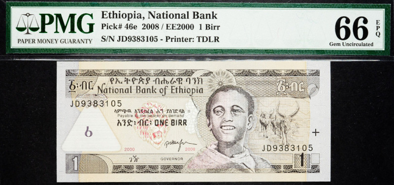 Ethiopia, 1 Birr 2008 Ethiopia, 1 Birr 2008 66 EPQ

Grade: 66 EPQ