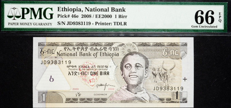 Ethiopia, 1 Birr 2008 Ethiopia, 1 Birr 2008 66 EPQ

Grade: 66 EPQ