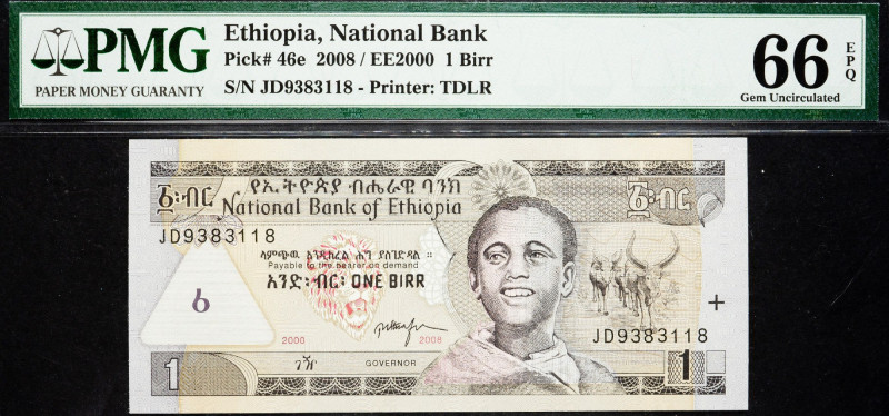 Ethiopia, 1 Birr 2008 Ethiopia, 1 Birr 2008 66 EPQ

Grade: 66 EPQ