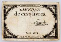 France, 5 Livres 1793