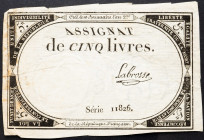 France, 5 Livres 1793