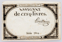 France, 5 Livres 1793