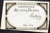 France, 5 Livres 1793