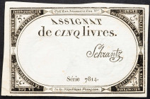 France, 5 Livres 1793