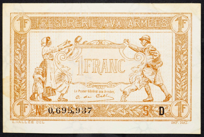 France, 1 Franc 1919 France, 1 Franc 1919; EF

Grade: EF