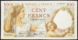 France, 100 Francs 1941